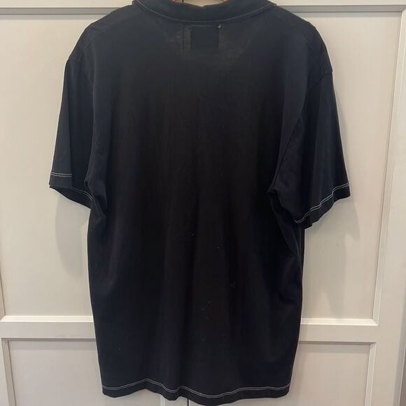 Billy Reid size XL collared shirt preppy classic black luxury neutral basic - Picture 3 of 4